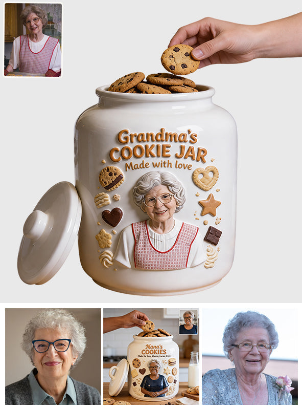 Cookies Made With Love - Personalized Grandma Cookie Jar