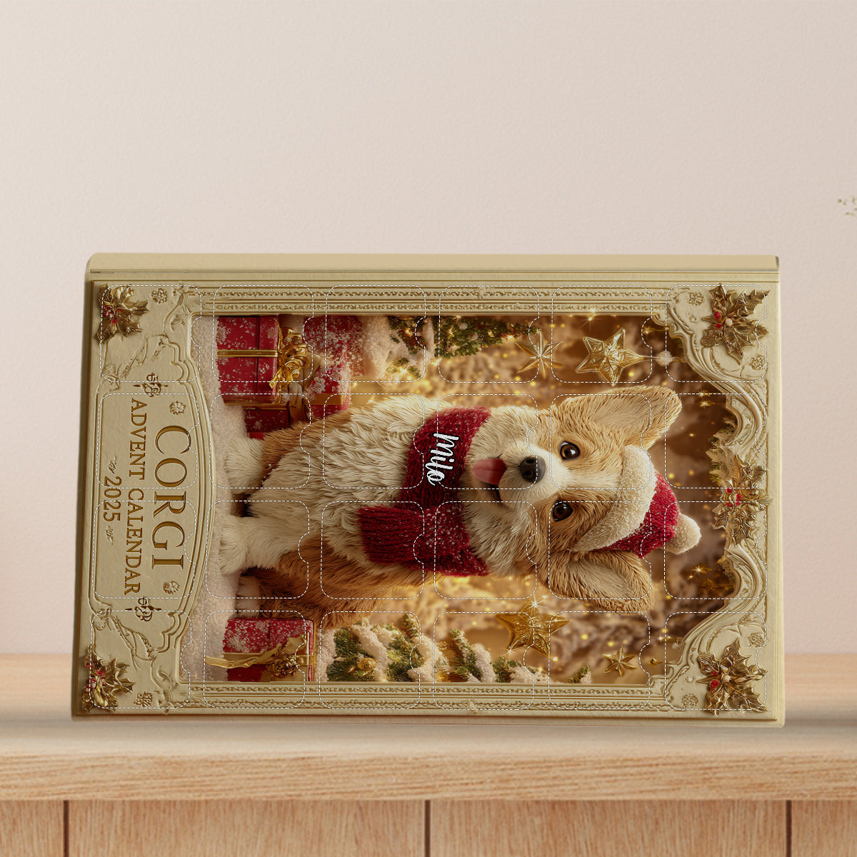 Love Corgi - Personalized Corgi Advent Calendar With Ornaments