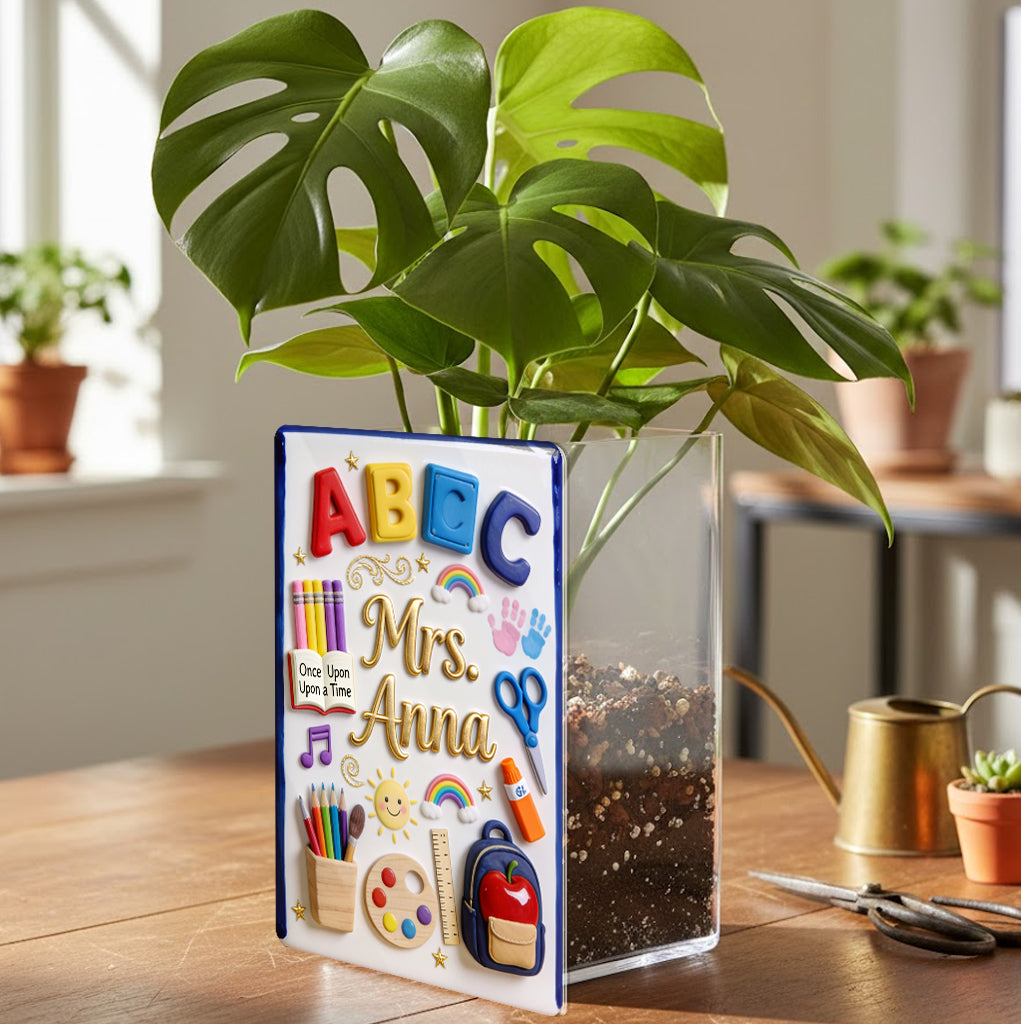 Teacher Gifts - Personalized Teacher Acrylic Pot
