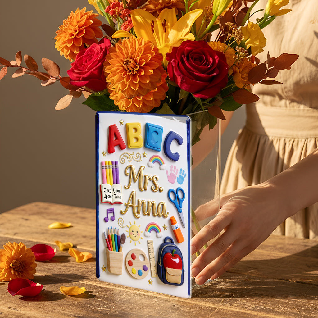 Teacher Gifts - Personalized Teacher Acrylic Pot