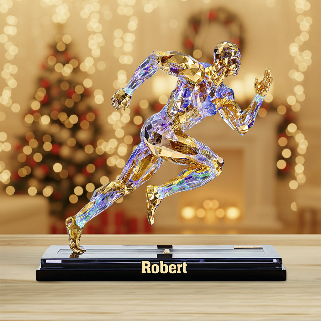 Luxury Creative Running Figurine Decoration Abstract - Personalized Running Custom Shaped Acrylic Plaque