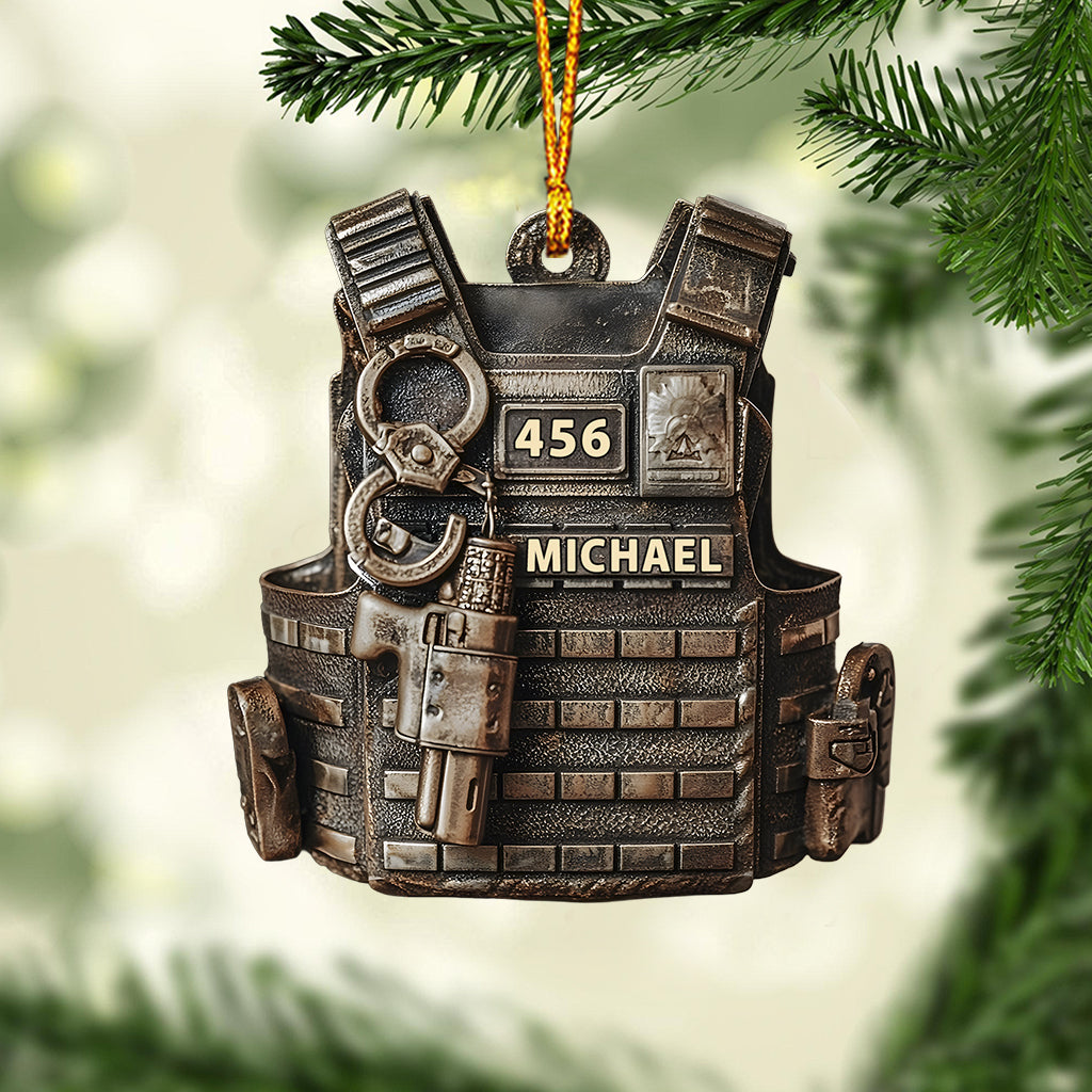 Serve & Protect - Personalized Police Officer Ornament