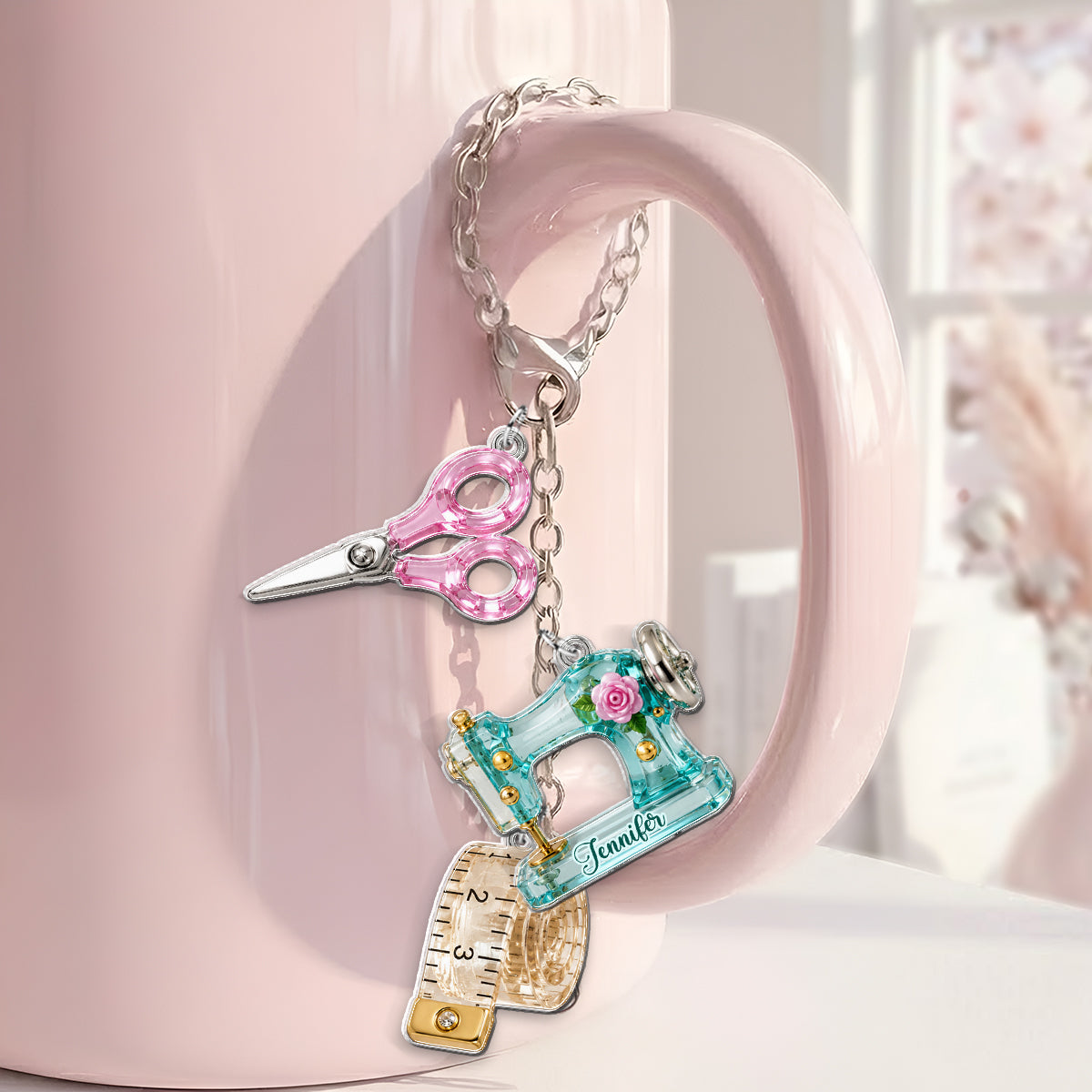 Love Sewing - Personalized Sewing Dangling Charms