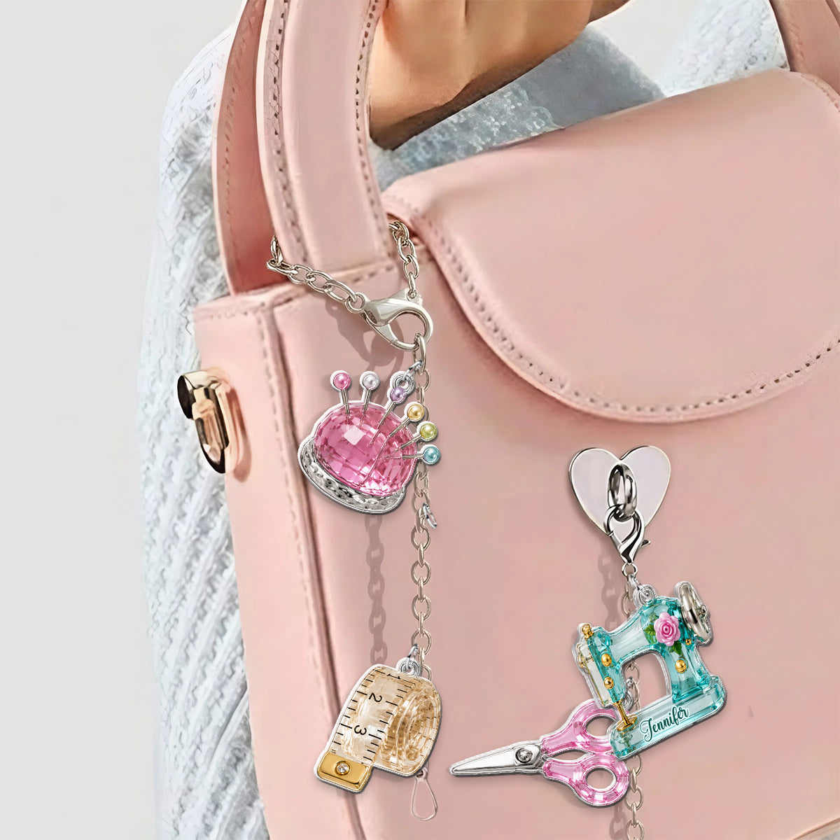 Love Sewing - Personalized Sewing Dangling Charms