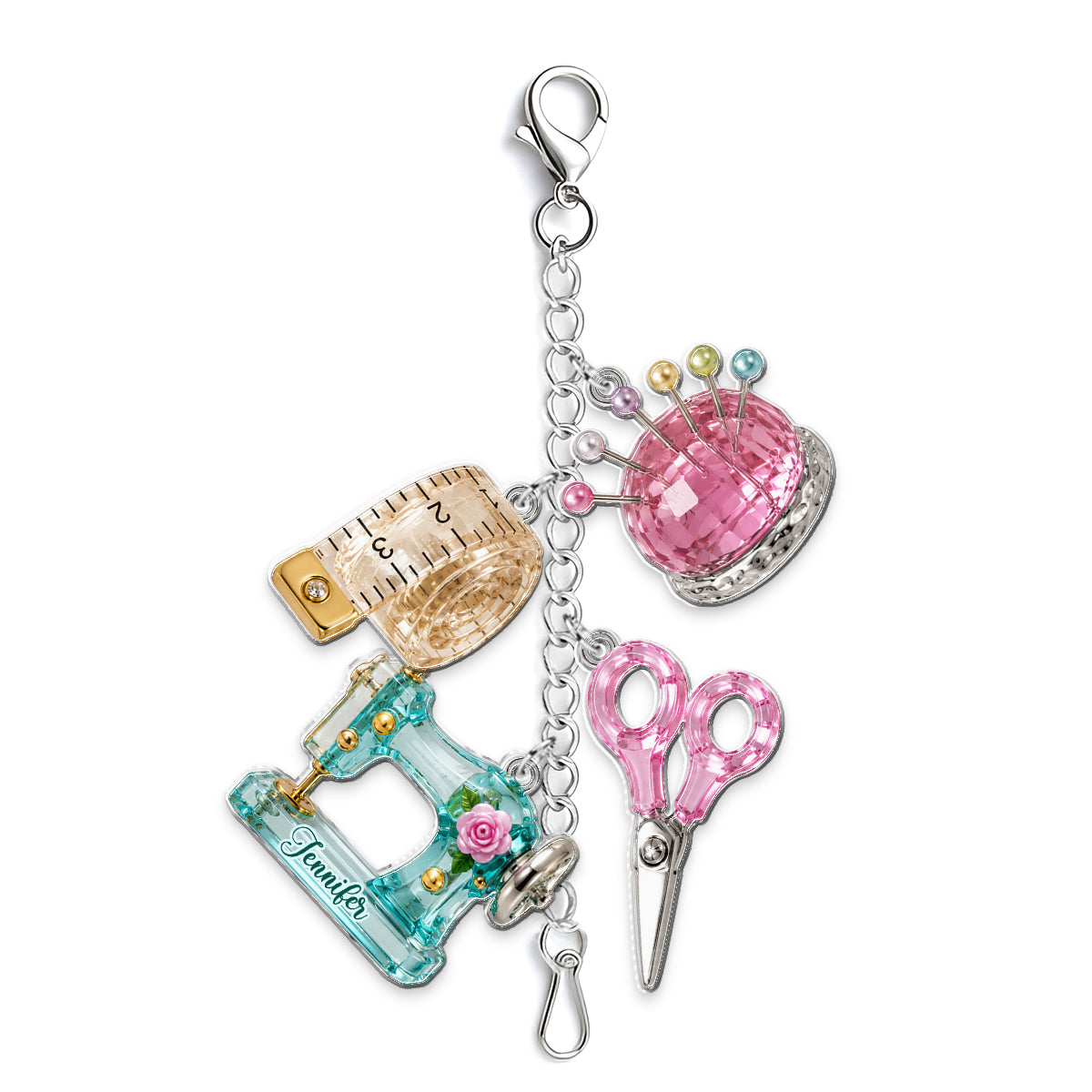 Love Sewing - Personalized Sewing Dangling Charms