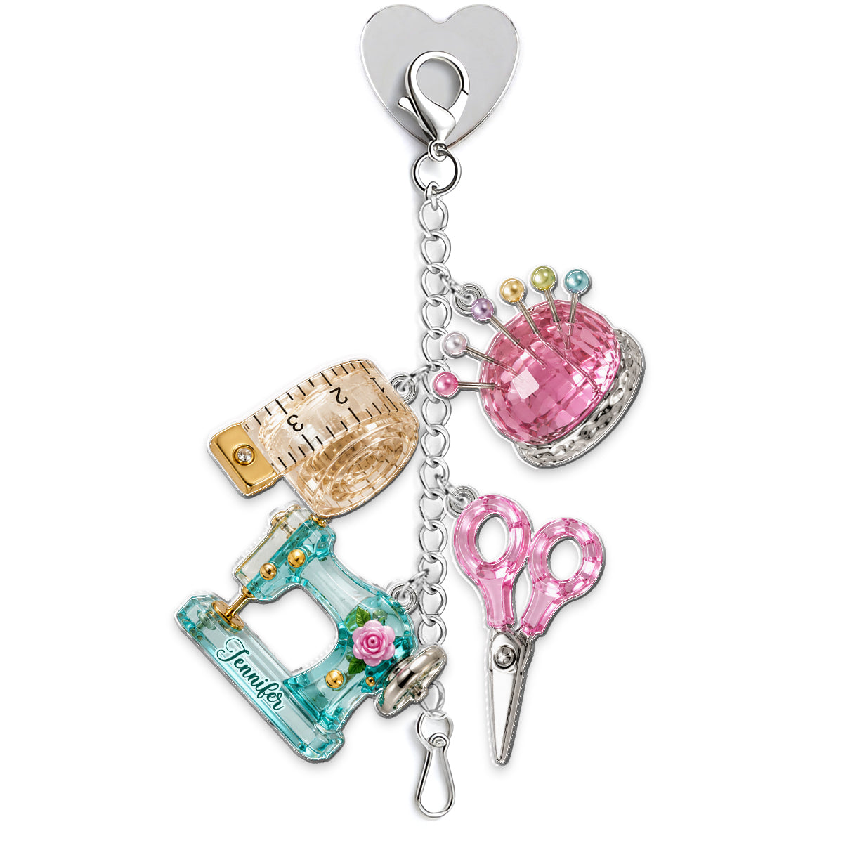 Love Sewing - Personalized Sewing Dangling Charms