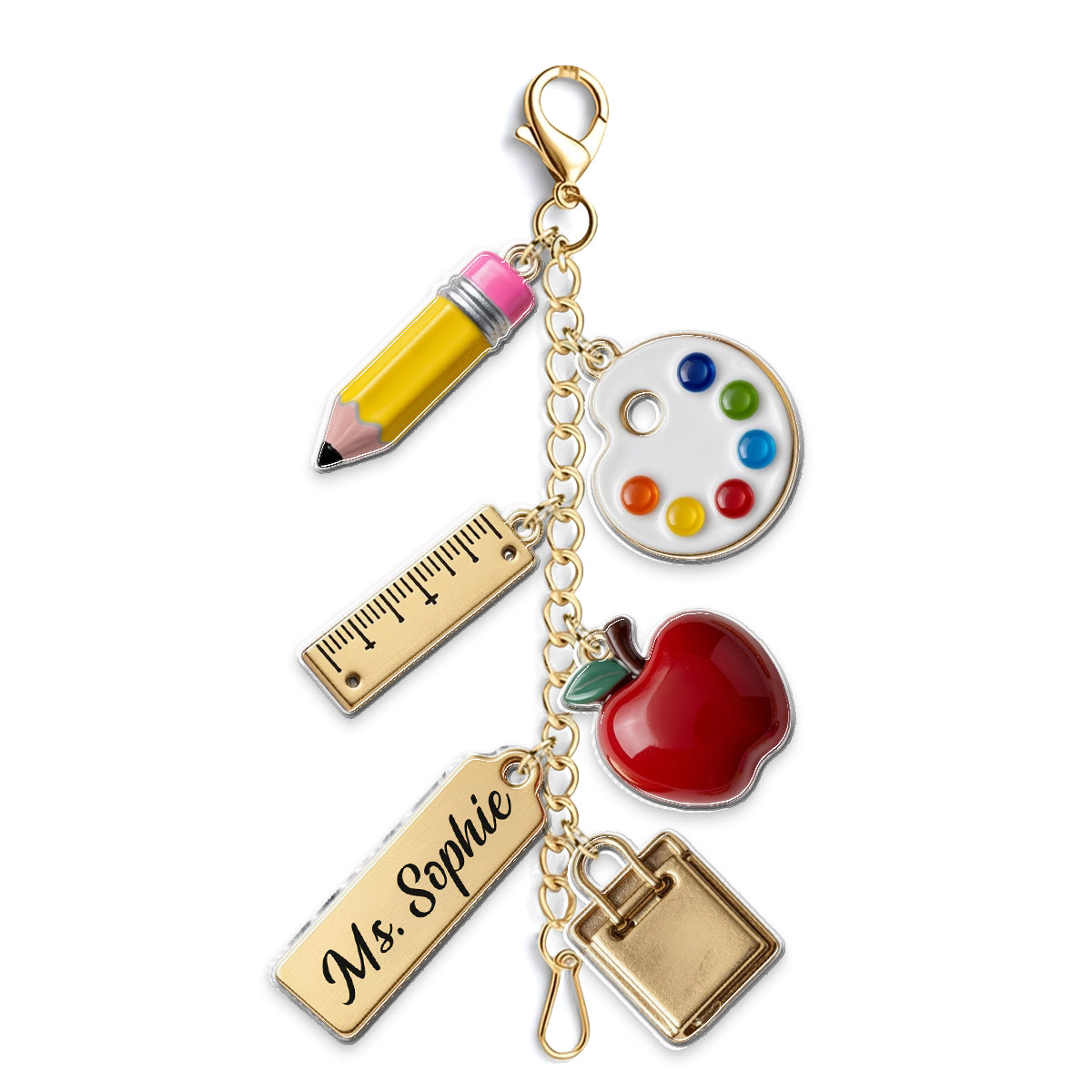 Teach With Love - Personalized Teacher Dangling Charms