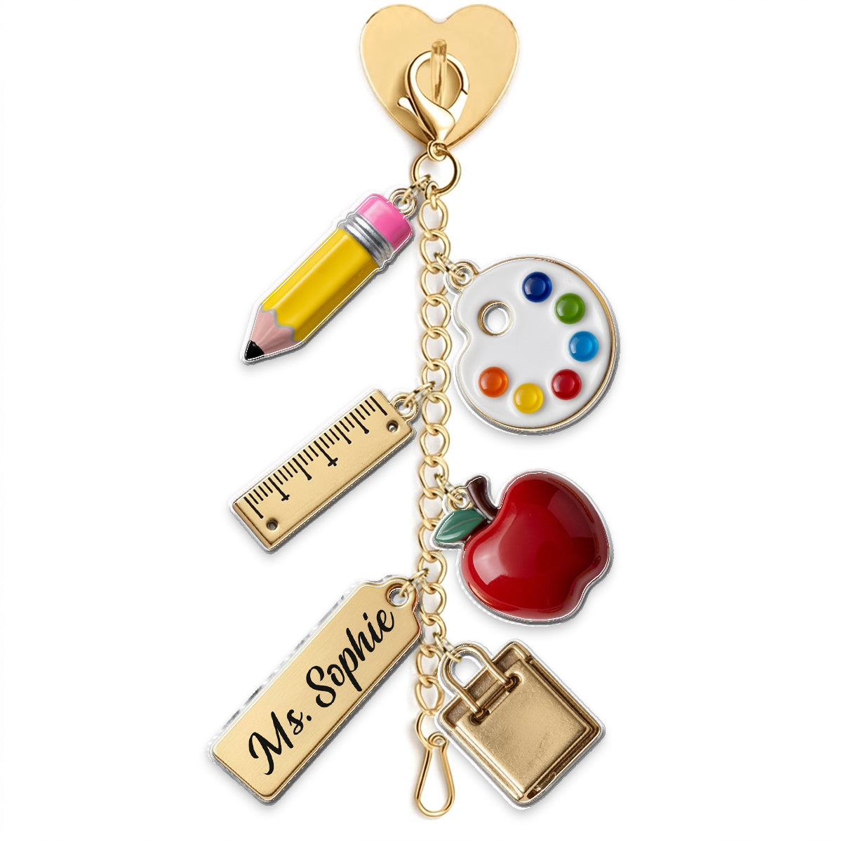 Teach With Love - Personalized Teacher Dangling Charms