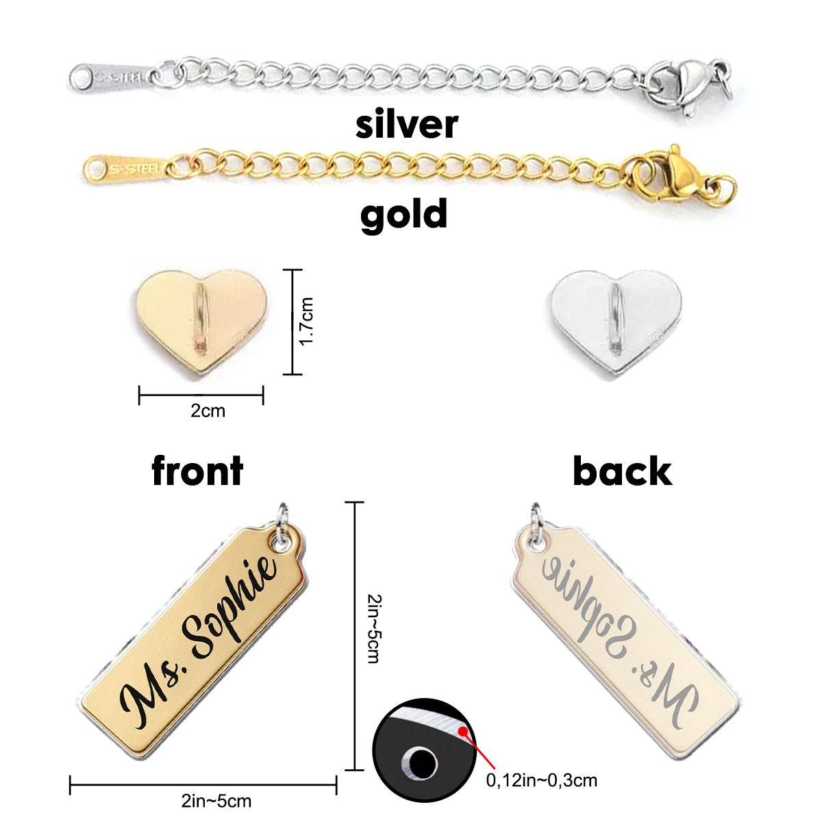 Teach With Love - Personalized Teacher Dangling Charms
