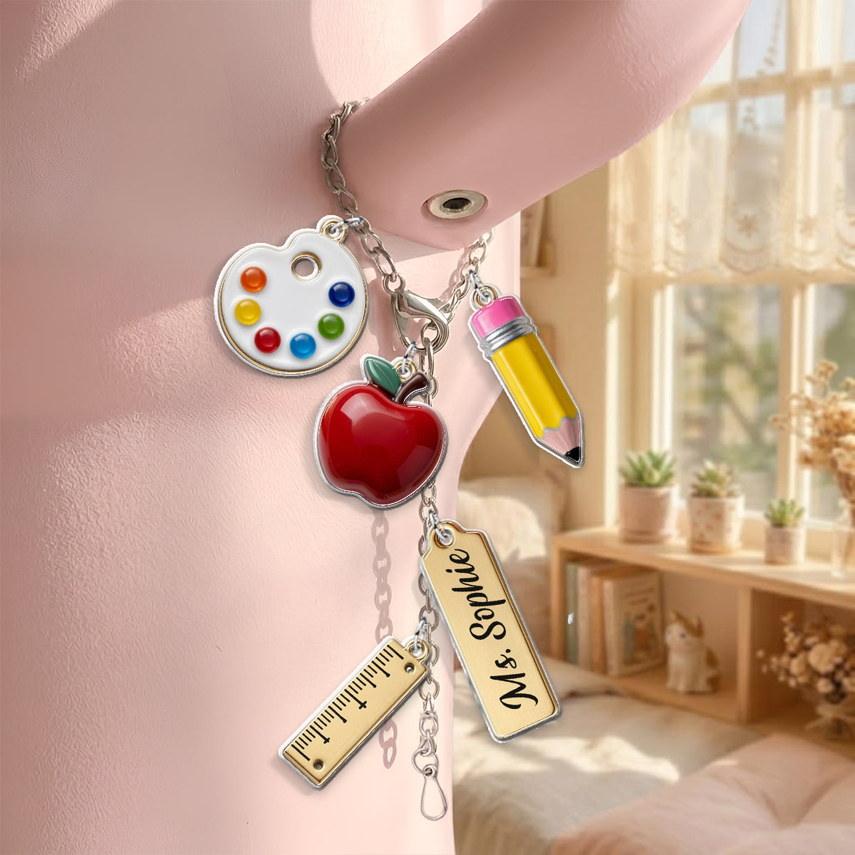 Teach With Love - Personalized Teacher Dangling Charms