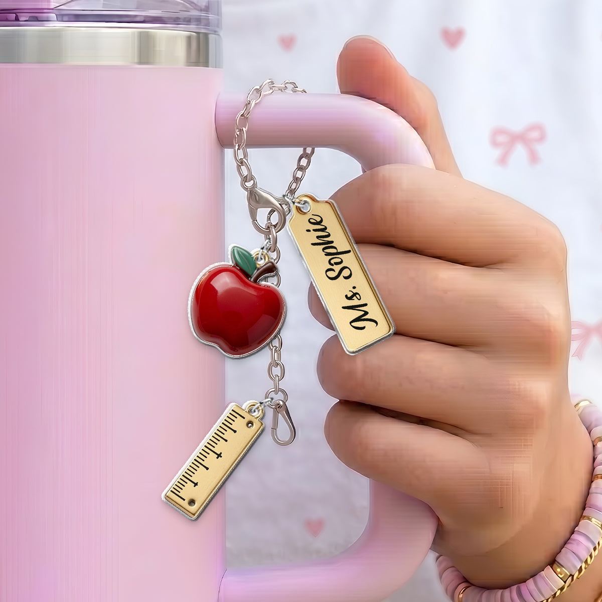 Teach With Love - Personalized Teacher Dangling Charms