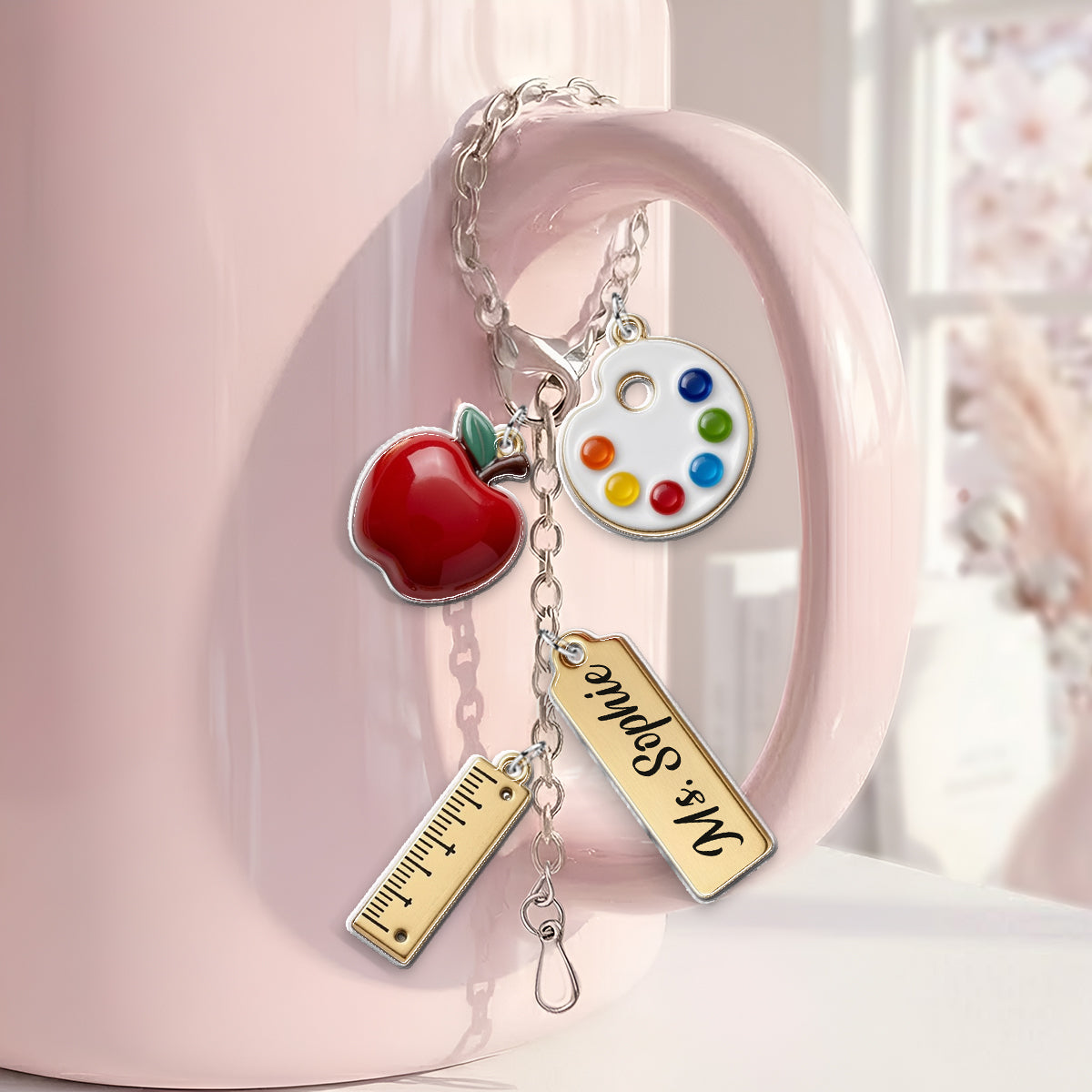 Teach With Love - Personalized Teacher Dangling Charms