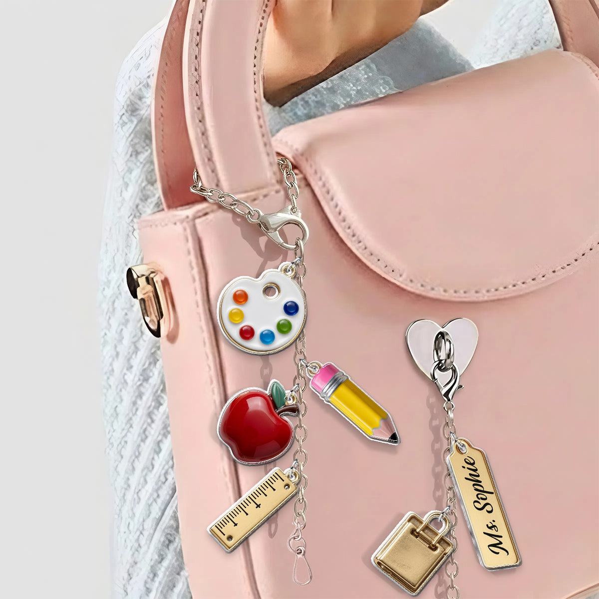 Teach With Love - Personalized Teacher Dangling Charms
