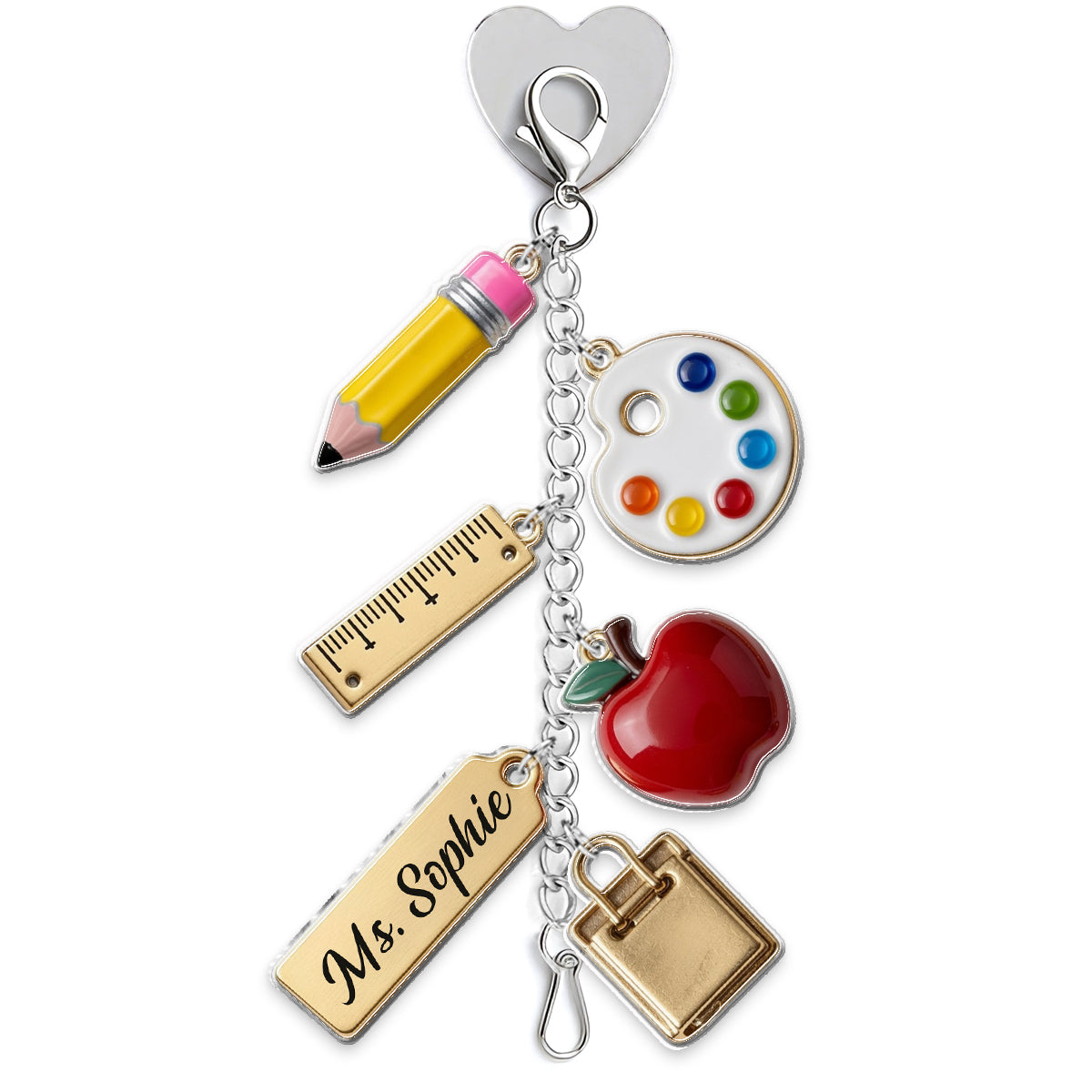 Teach With Love - Personalized Teacher Dangling Charms