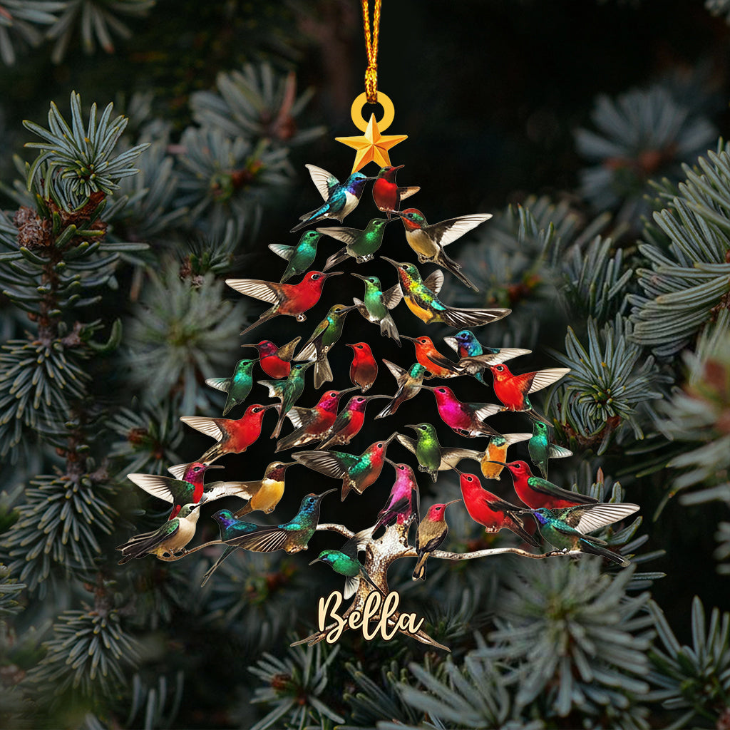 Love Hummingbird - Personalized Hummingbird Ornament