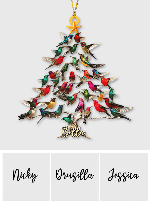 Love Hummingbird - Personalized Hummingbird Ornament