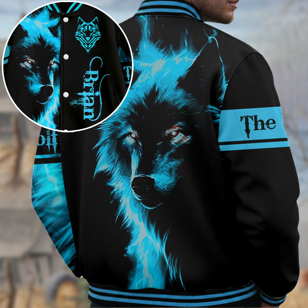 The Wolf - Personalized Wolf Varsity Jacket