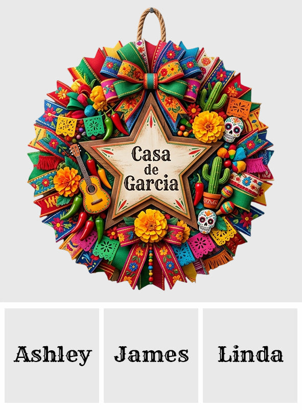 Mexican Fiesta Cinco De Mayo - Personalized Cinco de Mayo Custom Shaped Wood Sign