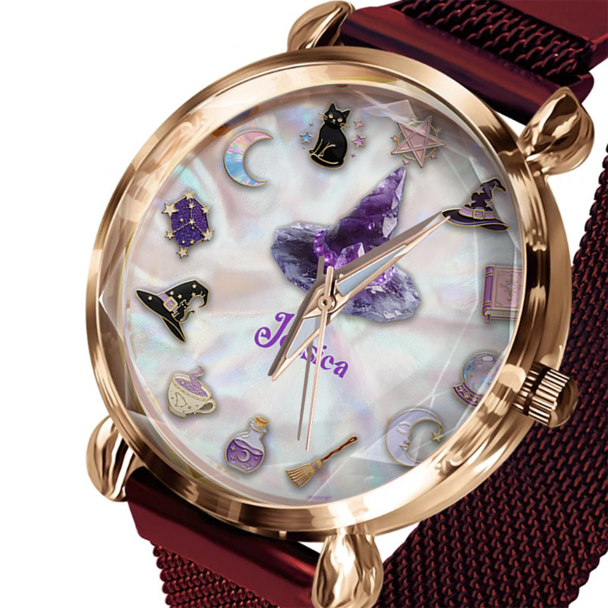 Sparkle Witch - Personalized Witch Women Hand Watch
