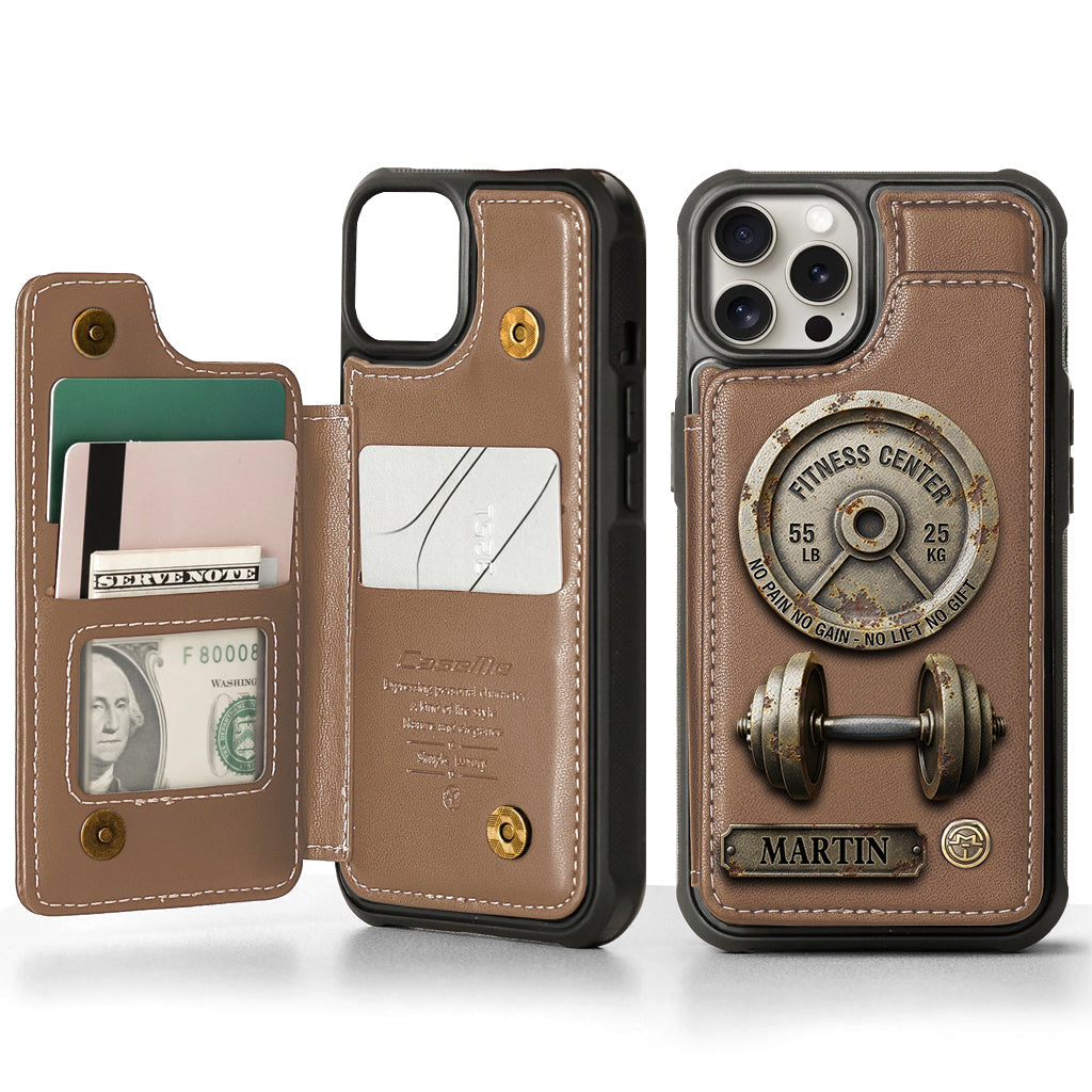 No Pain No Gain - Personalized Fitness Wallet Phone Case