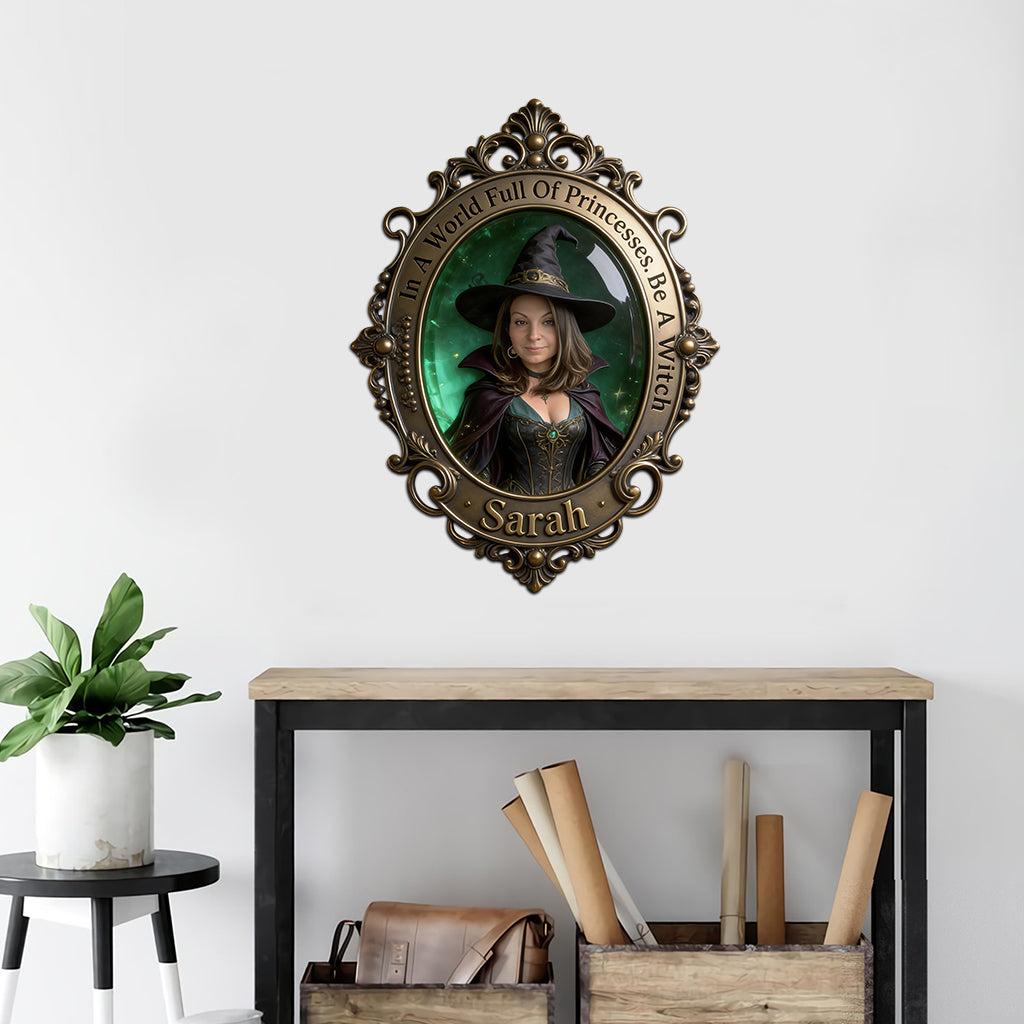 Magic Witch - Personalized Witch Cut Metal Sign