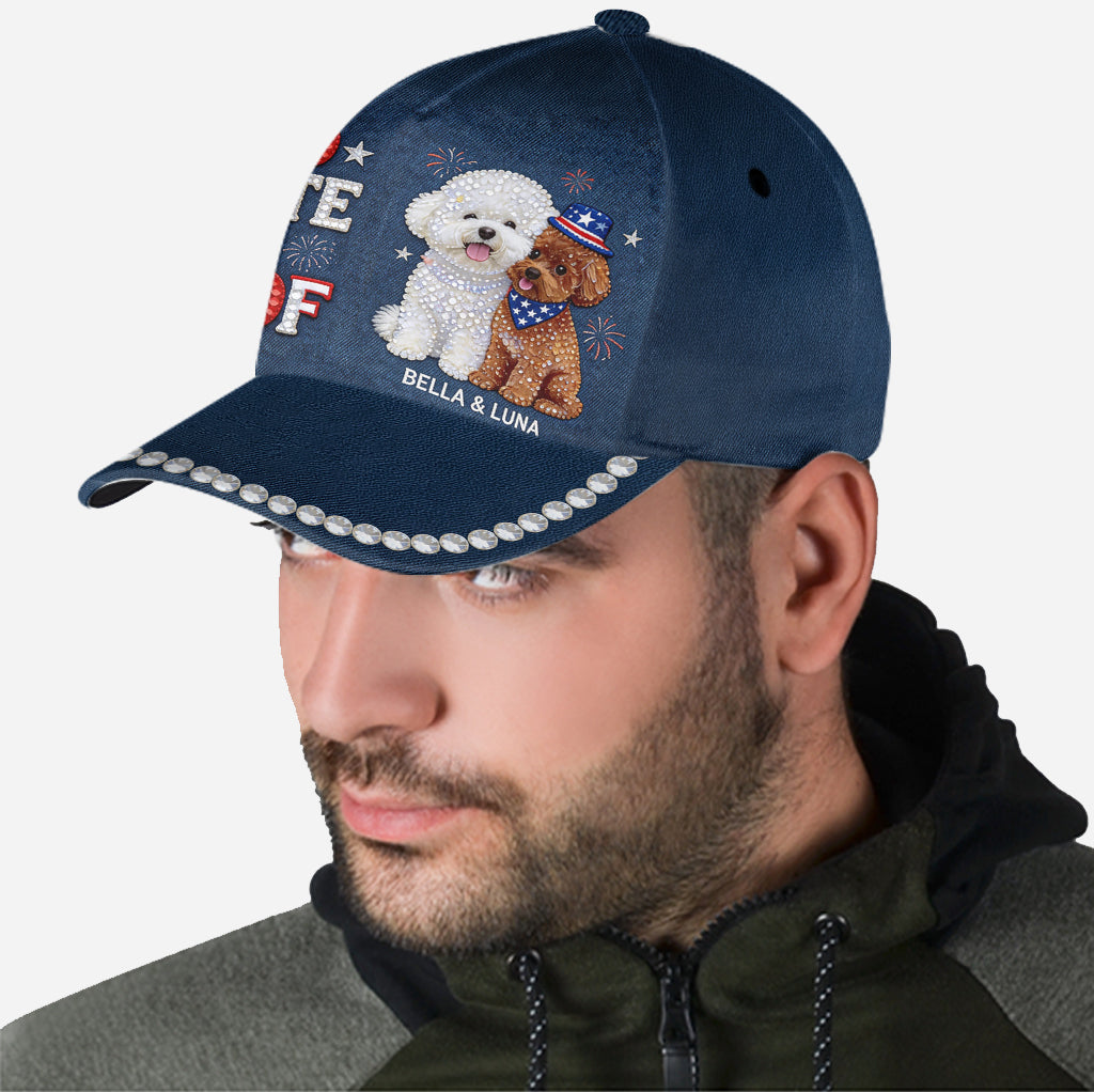 Red, White & Woof - Personalized Dog Classic Cap
