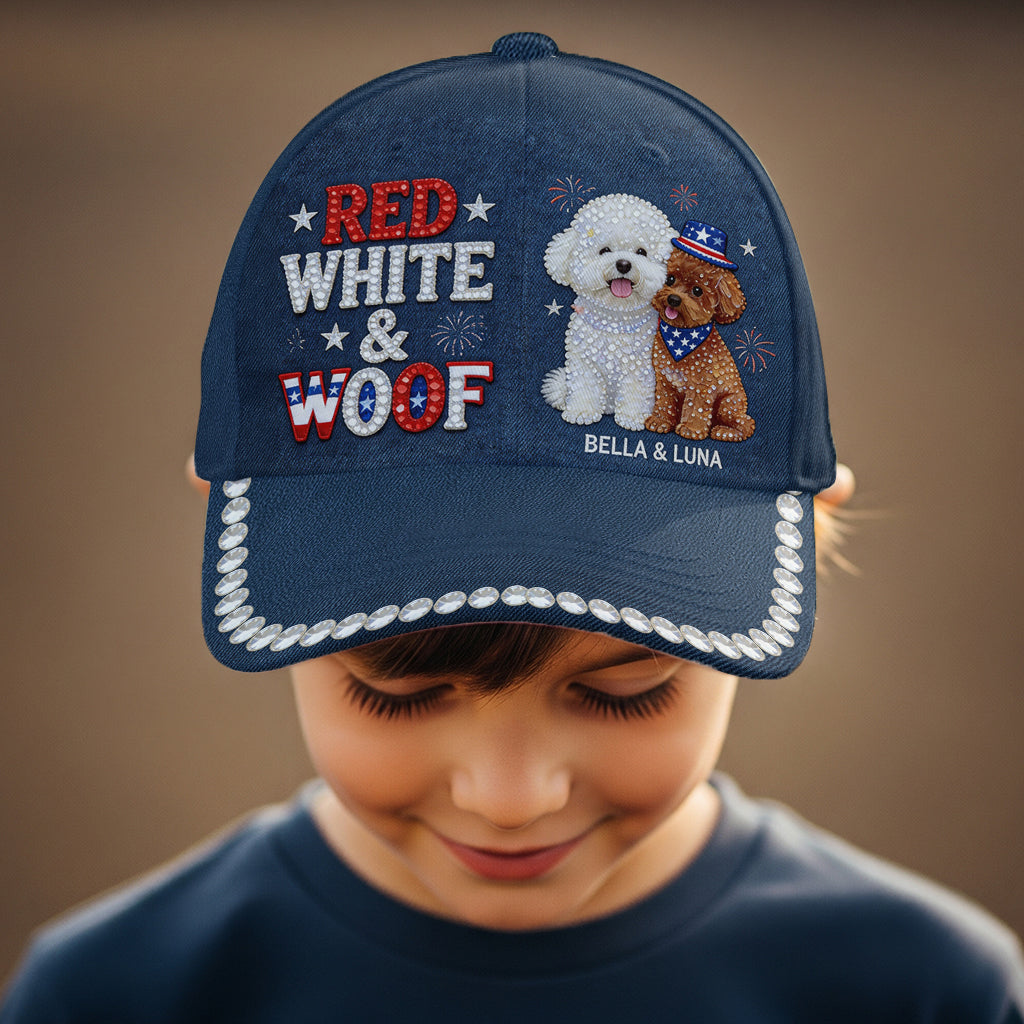 Red, White & Woof - Personalized Dog Classic Cap
