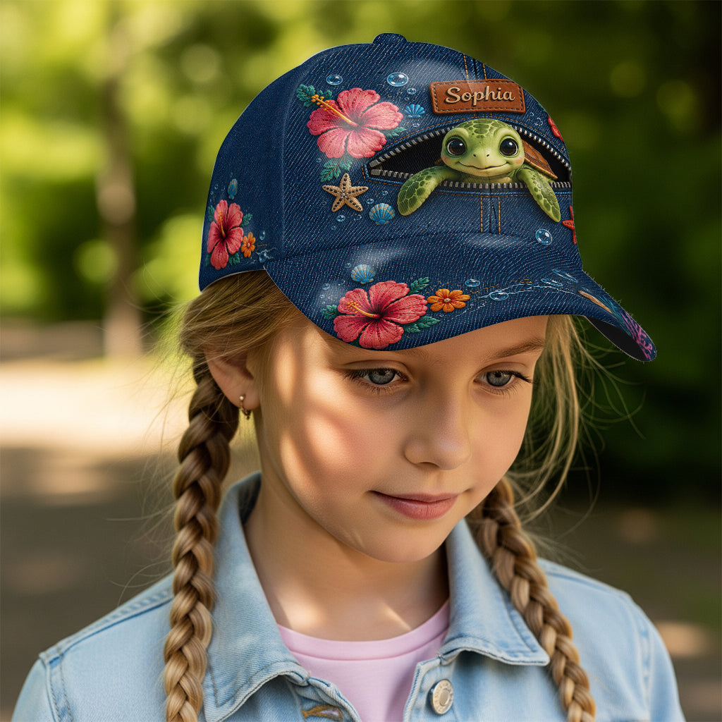 Turtle Lovers Gift, Sea Lovers Gift - Personalized Sea Lover Classic Cap