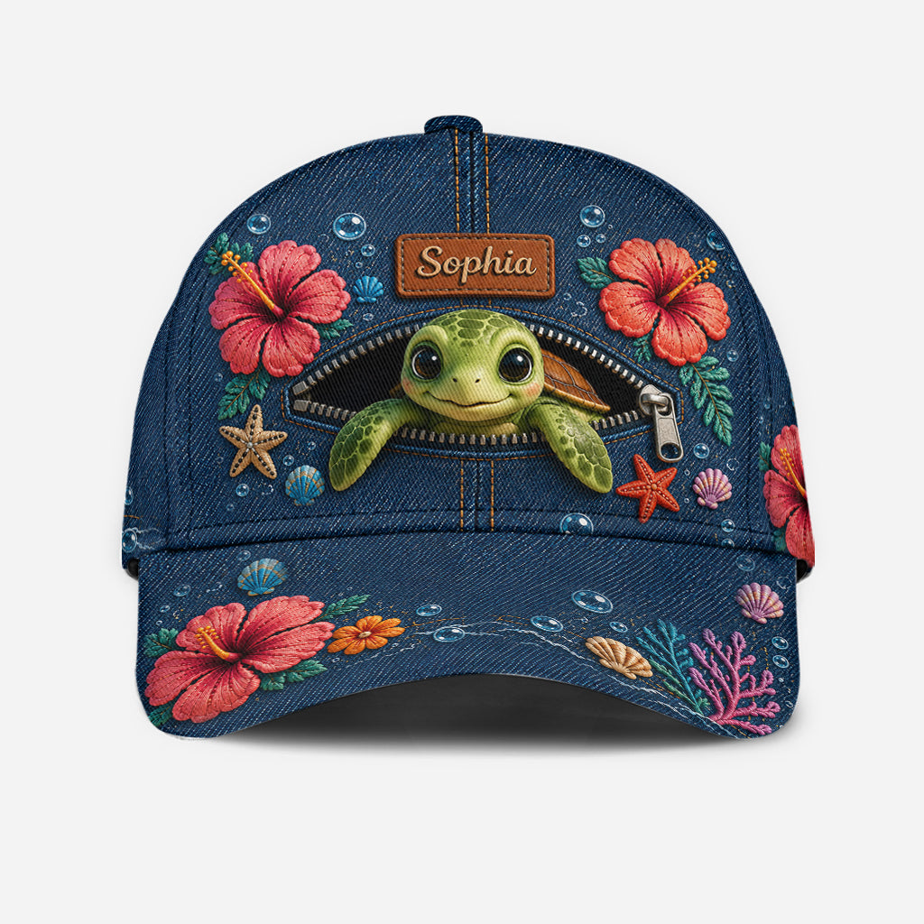 Turtle Lovers Gift, Sea Lovers Gift - Personalized Sea Lover Classic Cap