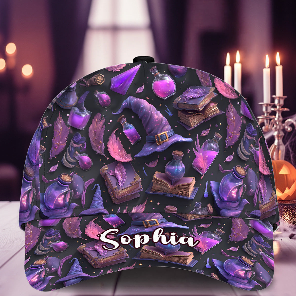 Purple Witch - Personalized Witch Classic Cap