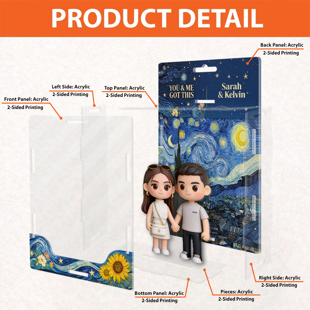 You & Me We Got This - Personalized Couple Acrylic Display Box