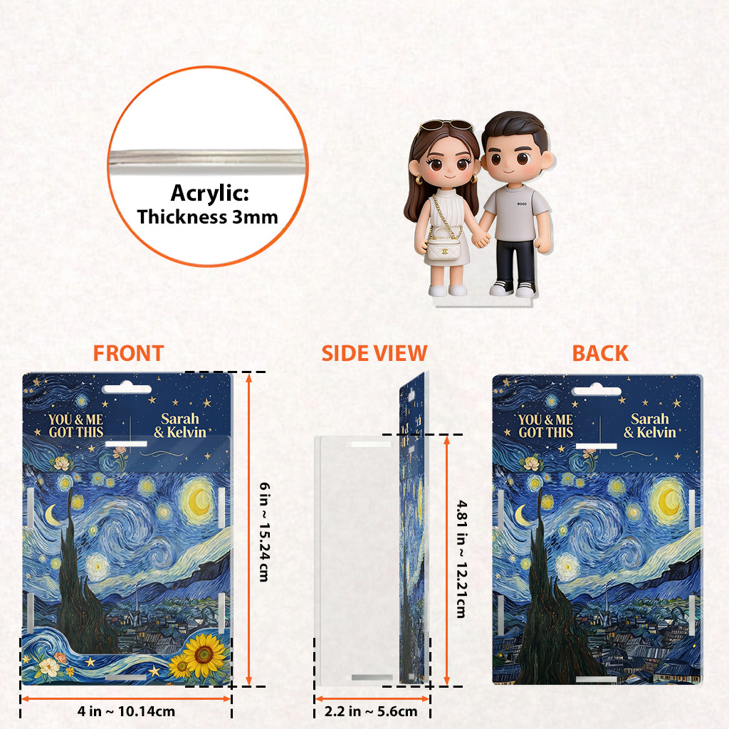 You & Me We Got This - Personalized Couple Acrylic Display Box