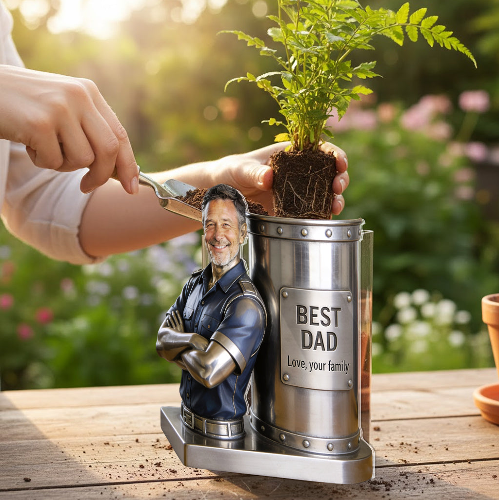 Mechanic Tools Box - Father's Day Gift - Personalized Father Acrylic Pot