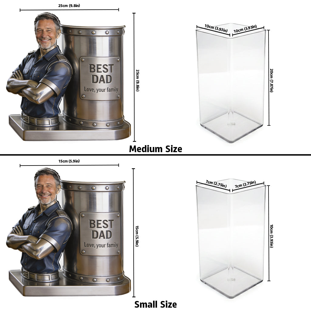 Mechanic Tools Box - Father's Day Gift - Personalized Father Acrylic Pot