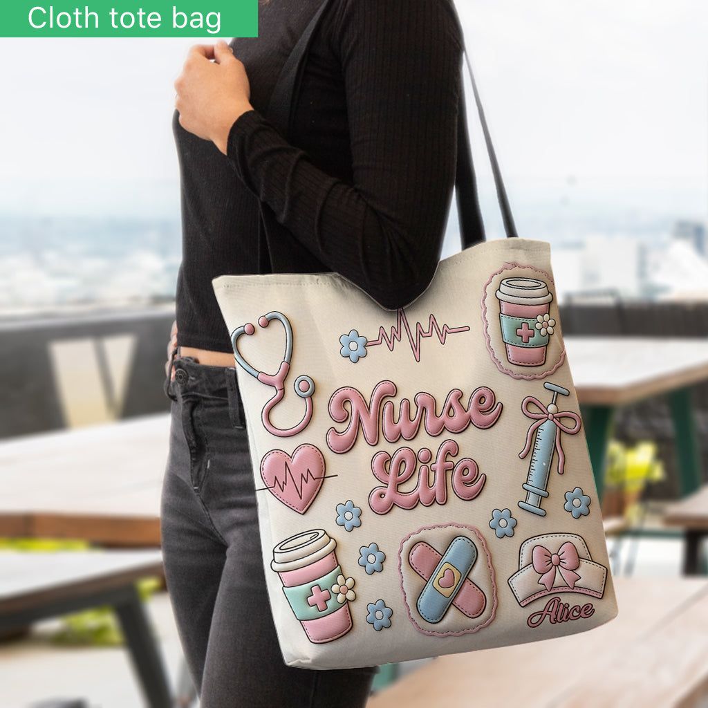 Nurse Life - Personalized Nurse Tote Bag