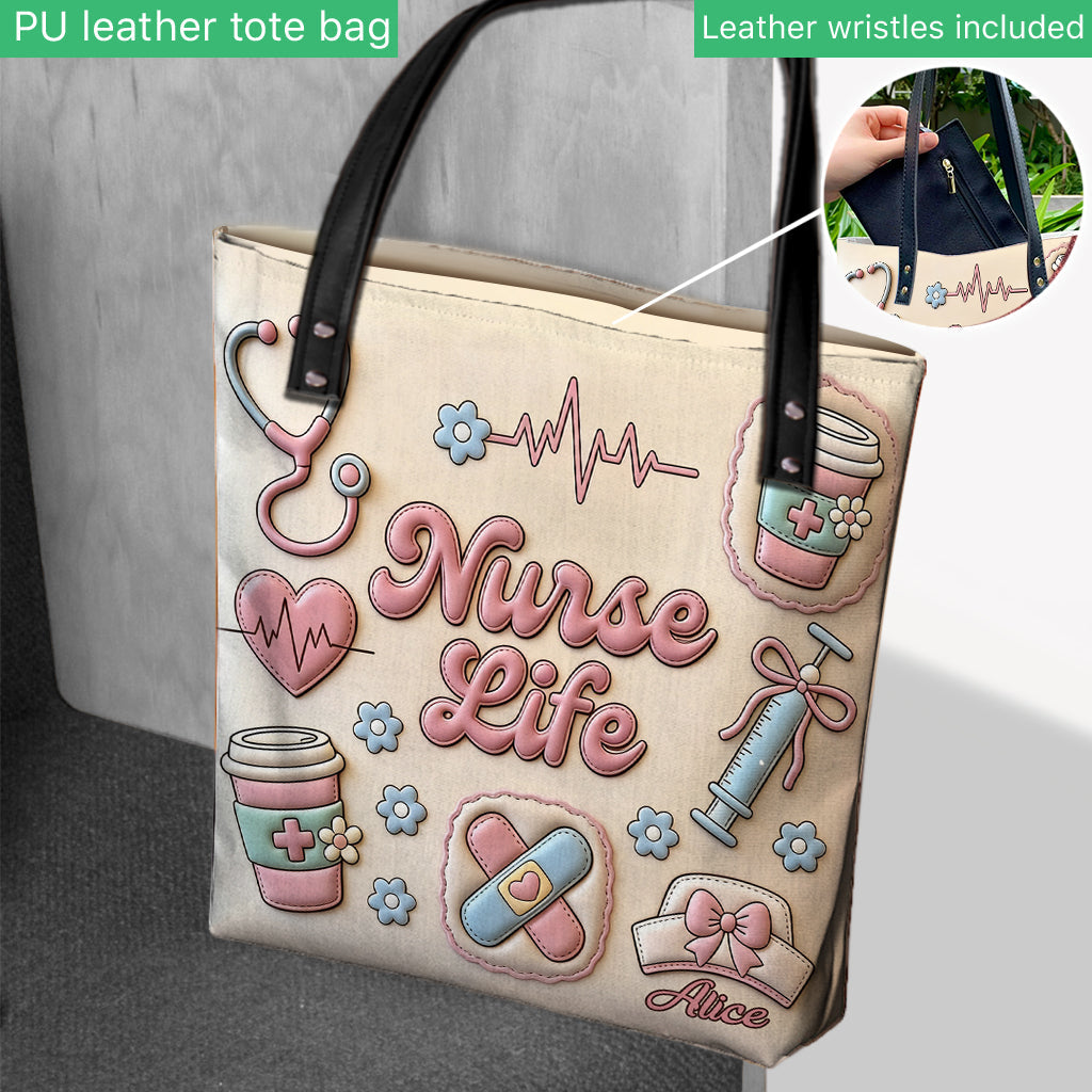 Nurse Life - Personalized Nurse Tote Bag
