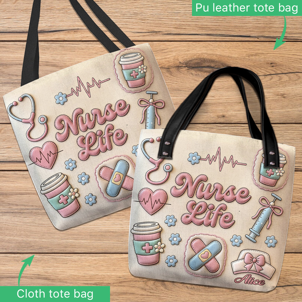 Nurse Life - Personalized Nurse Tote Bag