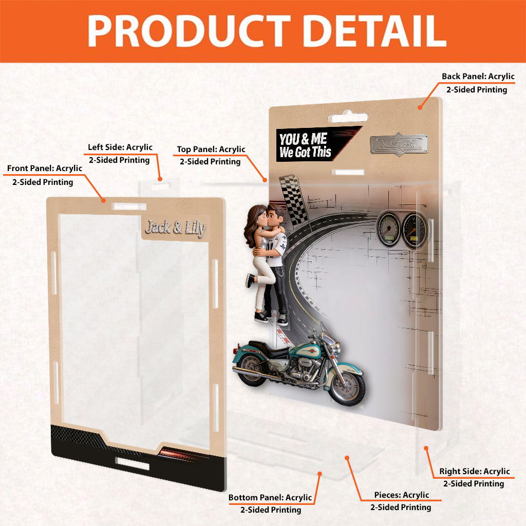 Ride Together - Personalized Biker Acrylic Display Box