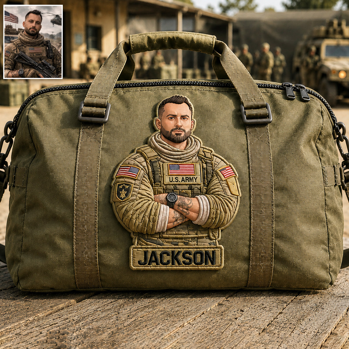 Thank You For Your Service - Personalized Veteran Duffle Bag