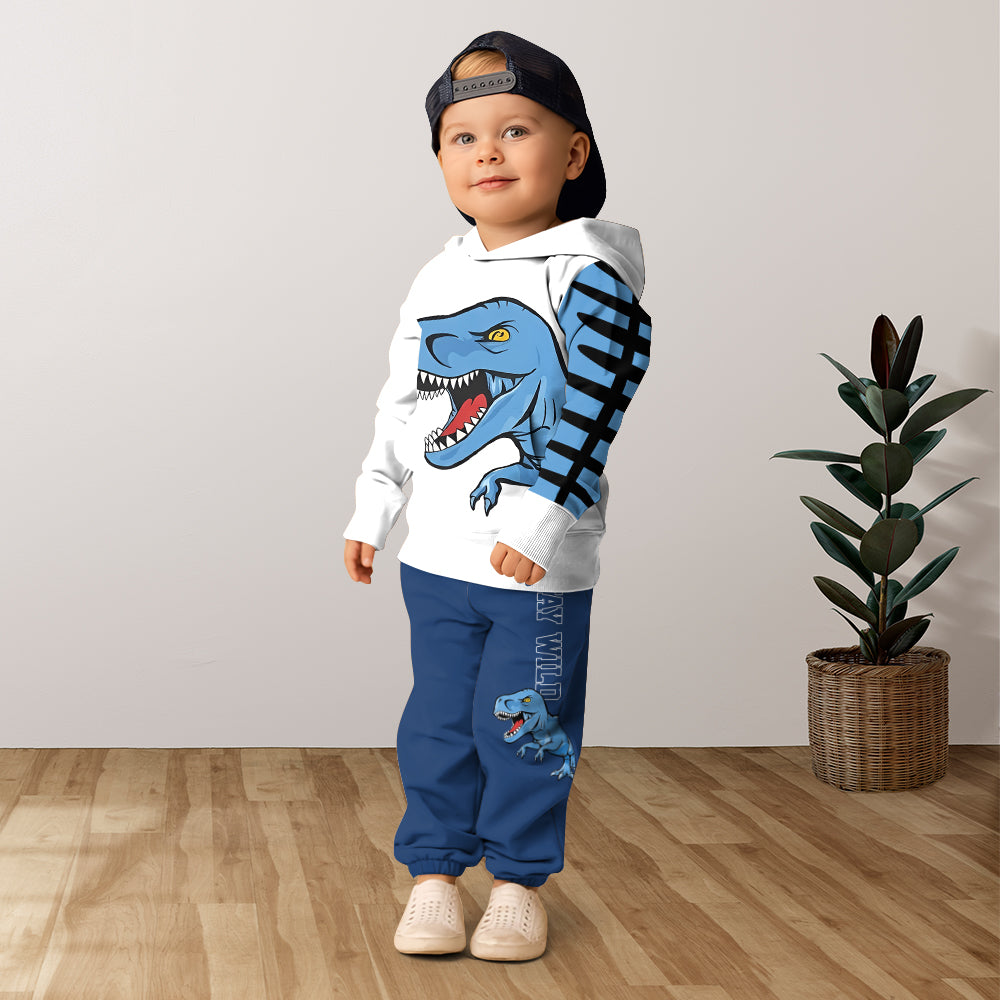 Love Dinosaurs - Personalized Kid Hoodie & Kid Jogger Sweatpants