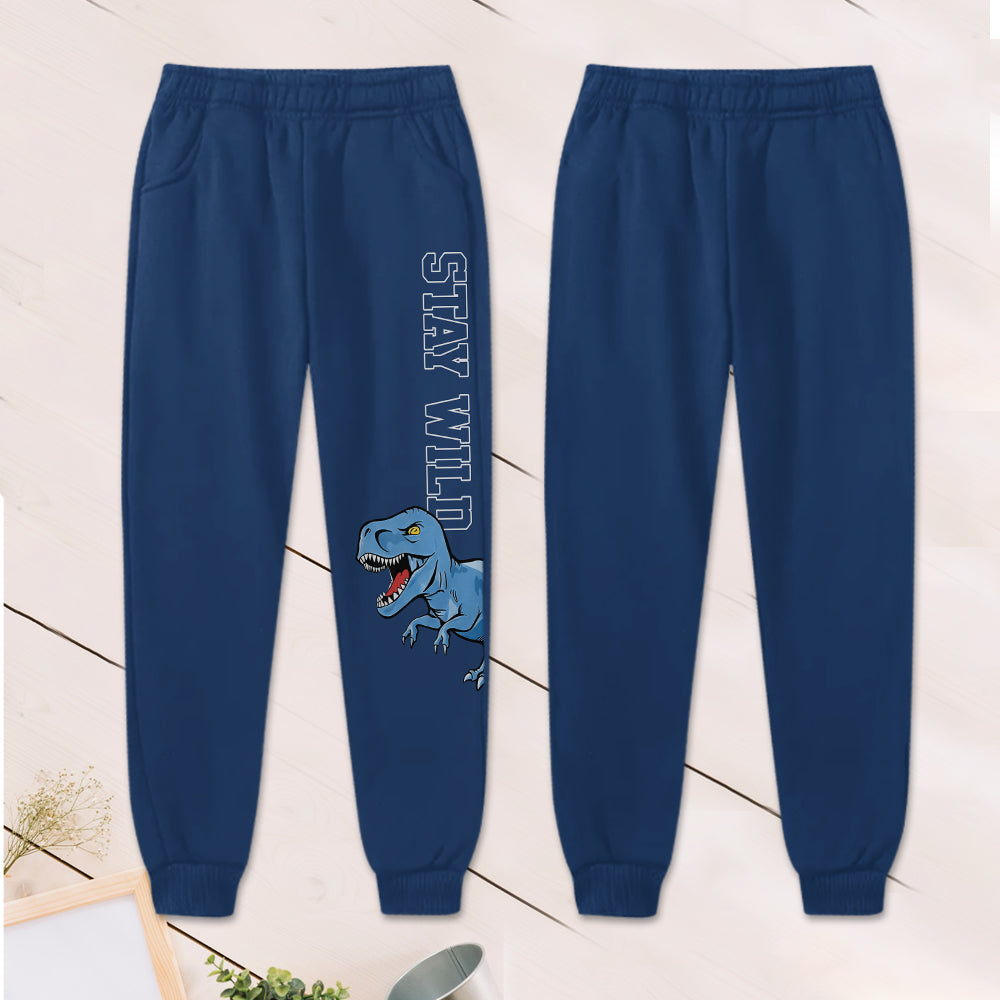 Love Dinosaurs - Personalized Kid Hoodie & Kid Jogger Sweatpants