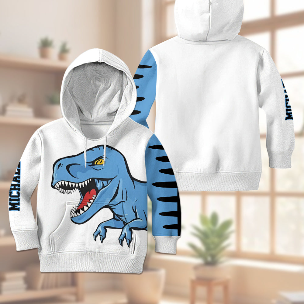 Love Dinosaurs - Personalized Kid Hoodie & Kid Jogger Sweatpants
