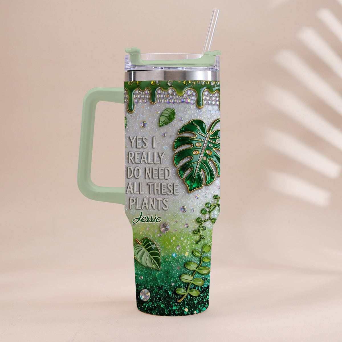 YES I REALLY DO NEED ALL THESE PLANTS - Personalized Gardening Tumbler With Handle