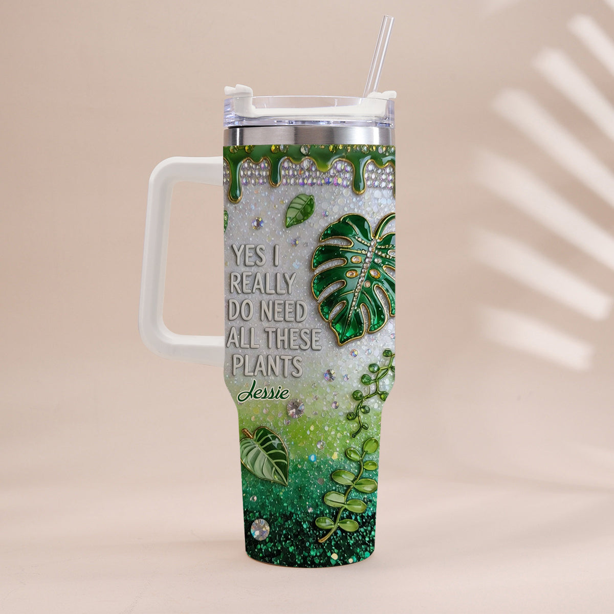 YES I REALLY DO NEED ALL THESE PLANTS - Personalized Gardening Tumbler With Handle