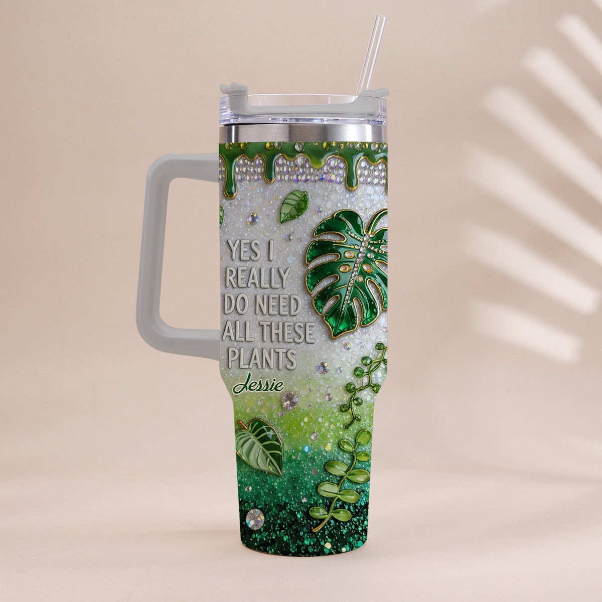YES I REALLY DO NEED ALL THESE PLANTS - Personalized Gardening Tumbler With Handle