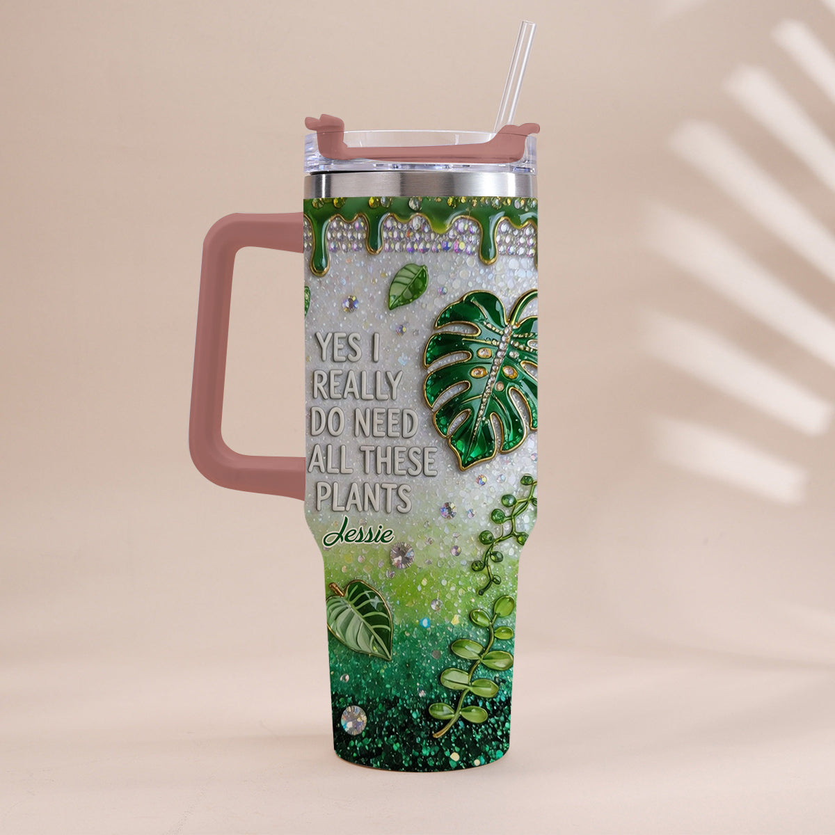 YES I REALLY DO NEED ALL THESE PLANTS - Personalized Gardening Tumbler With Handle