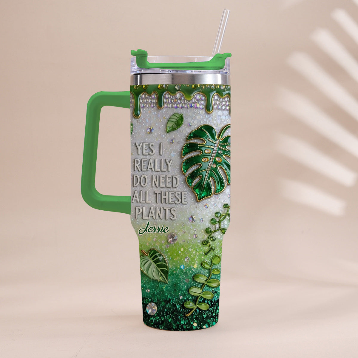 YES I REALLY DO NEED ALL THESE PLANTS - Personalized Gardening Tumbler With Handle
