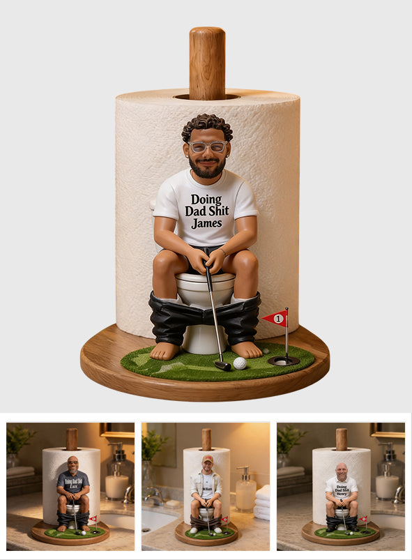 Best Time To Play Golf - Personalized Golf Paper Towel Stand