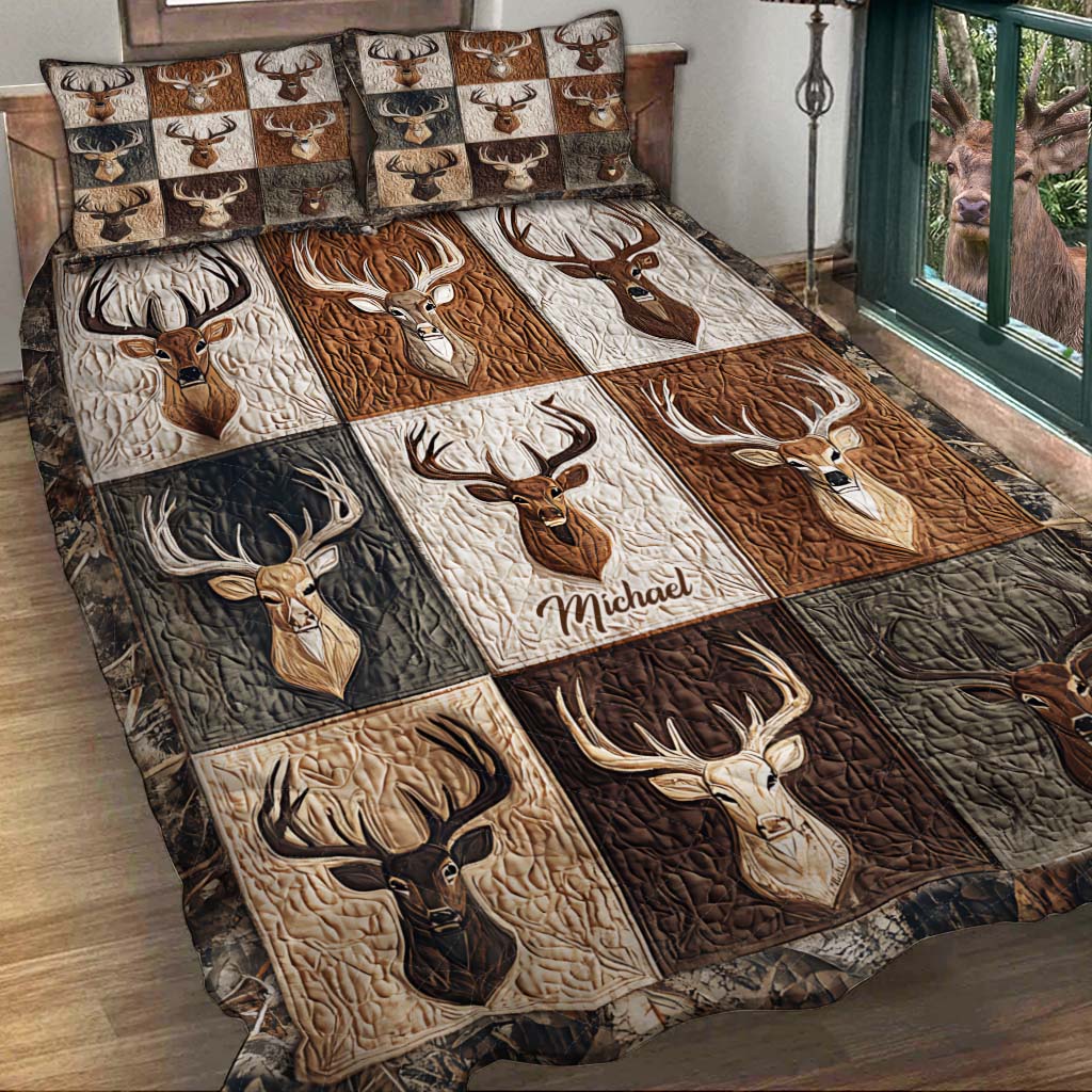 Love Hunting - Personalized Hunting Quilt Set