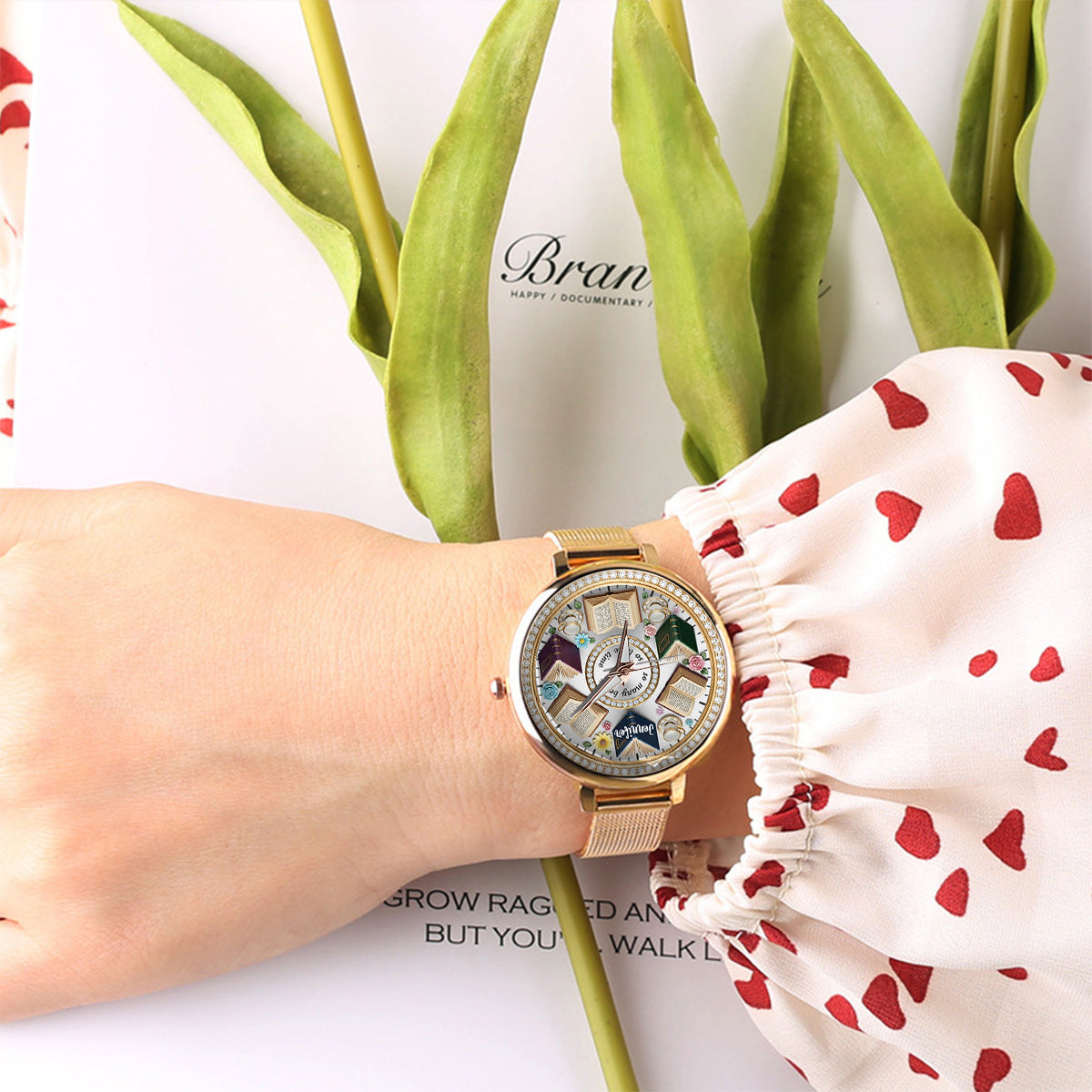 So Many Books So Little Time - Personalized Book Women Hand Watch